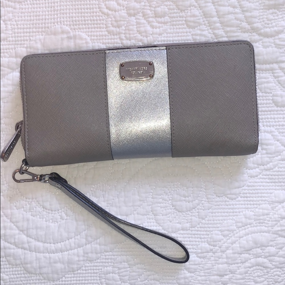 Michael Kors Gray Clutch/Wristlet